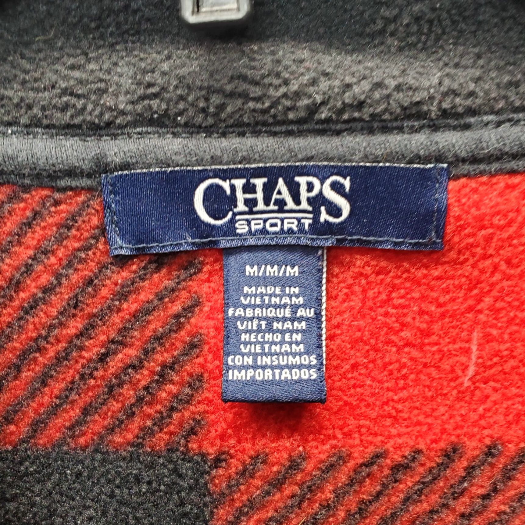 Chaps Chaps Sports Fleece Vest Womens Size M Multi Buffalo Plaid Sleeveless Full Zip Vest Size M / US 6-8 / IT 42-44 - 5 Thumbnail
