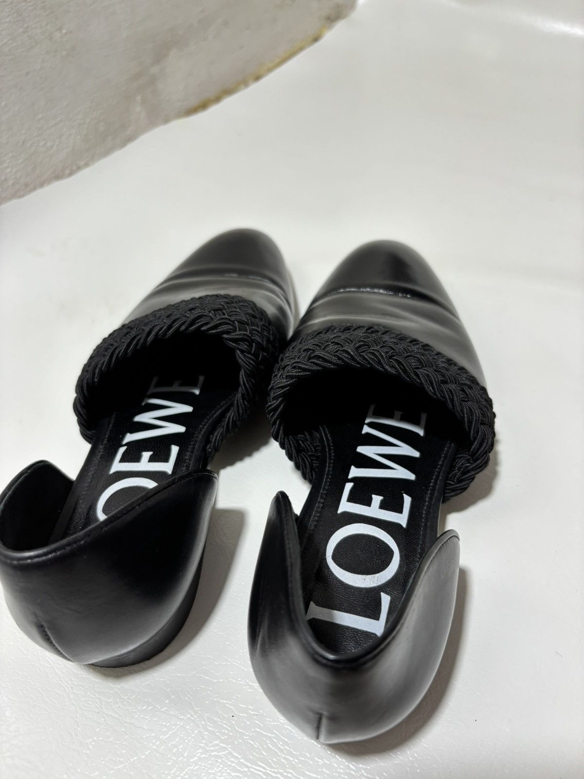 Loewe Loewe Black Flex D’Orsay Flats Leather Loafers Size US 6 / IT 36 - 5 Thumbnail