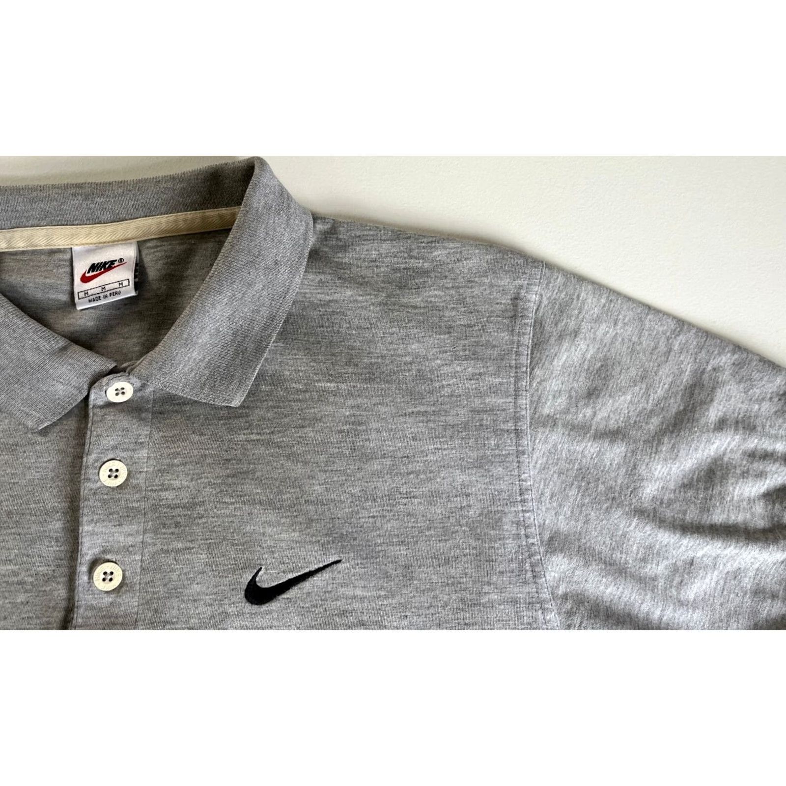 Nike Nike Polo Shirt Men’s Vintage 90s Sz M Gray Polo Mens Size US M / EU 48-50 / 2 - 4 Thumbnail
