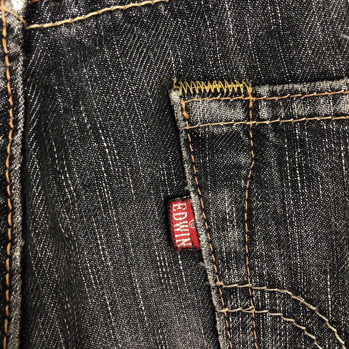 Edwin 🔥VINTAGE EDWIN 503 MADE IN JAPAN STRAIGHT PUNK DESIGN BLACK Size US 34 / EU 50 - 16 Thumbnail