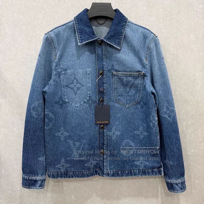Louis Vuitton Louis Vuitton Gradient logo leather denim jacket Size US S / EU 44-46 / 1 - 3 Thumbnail