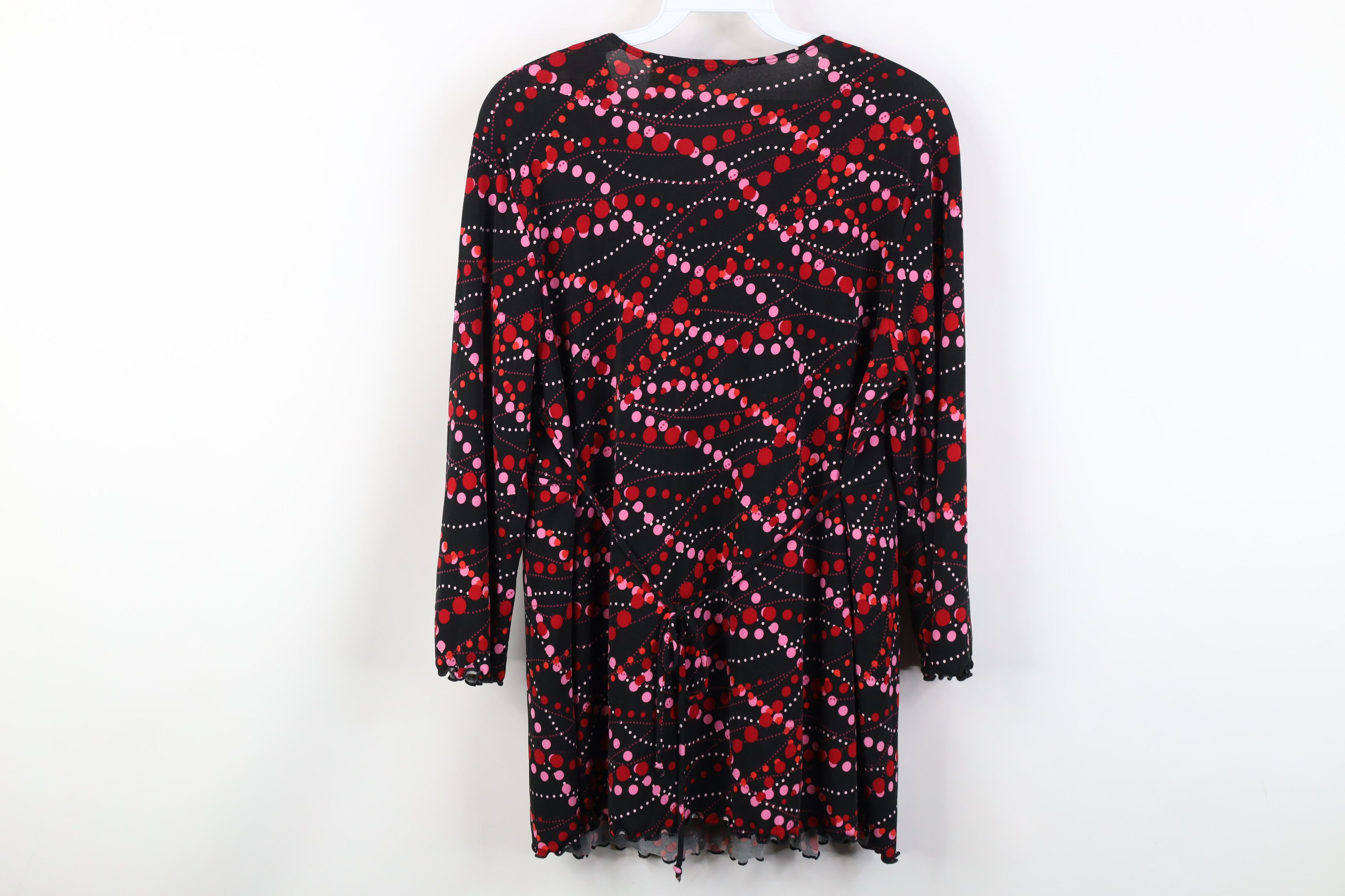 Vintage Vintage 90s Y2K Babydoll Polka Dot Ruffled Shirt Top USA Size M / US 6-8 / IT 42-44 - 9 Thumbnail