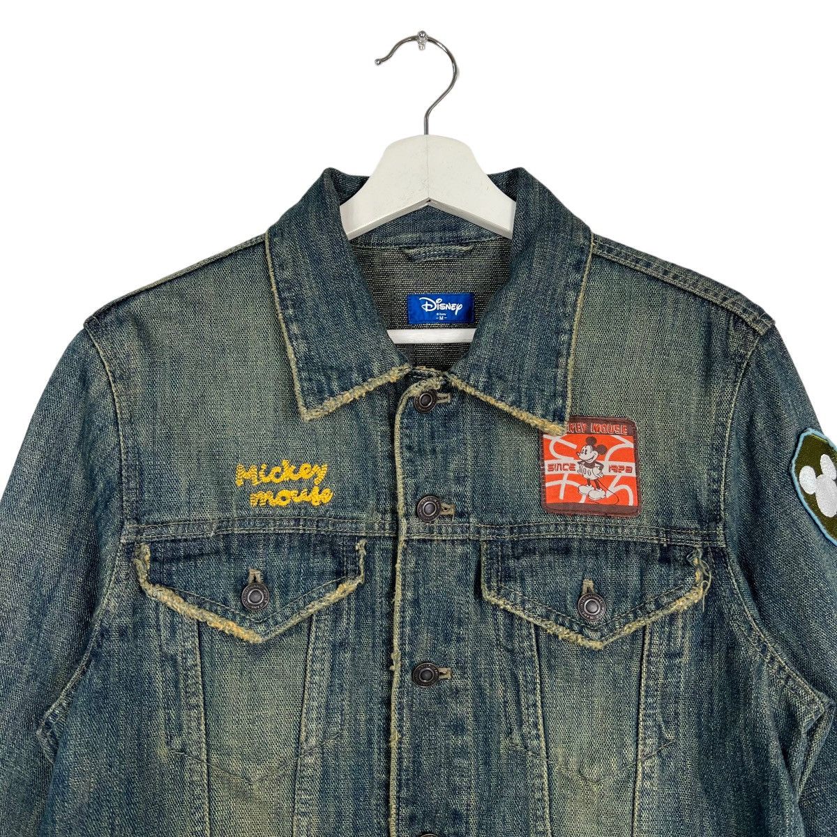 Disney 🔥 VINTAGE DISNEY MICKEY MOUSE DENIM TRUCKER JACKET Size US M / EU 48-50 / 2 - 4 Thumbnail