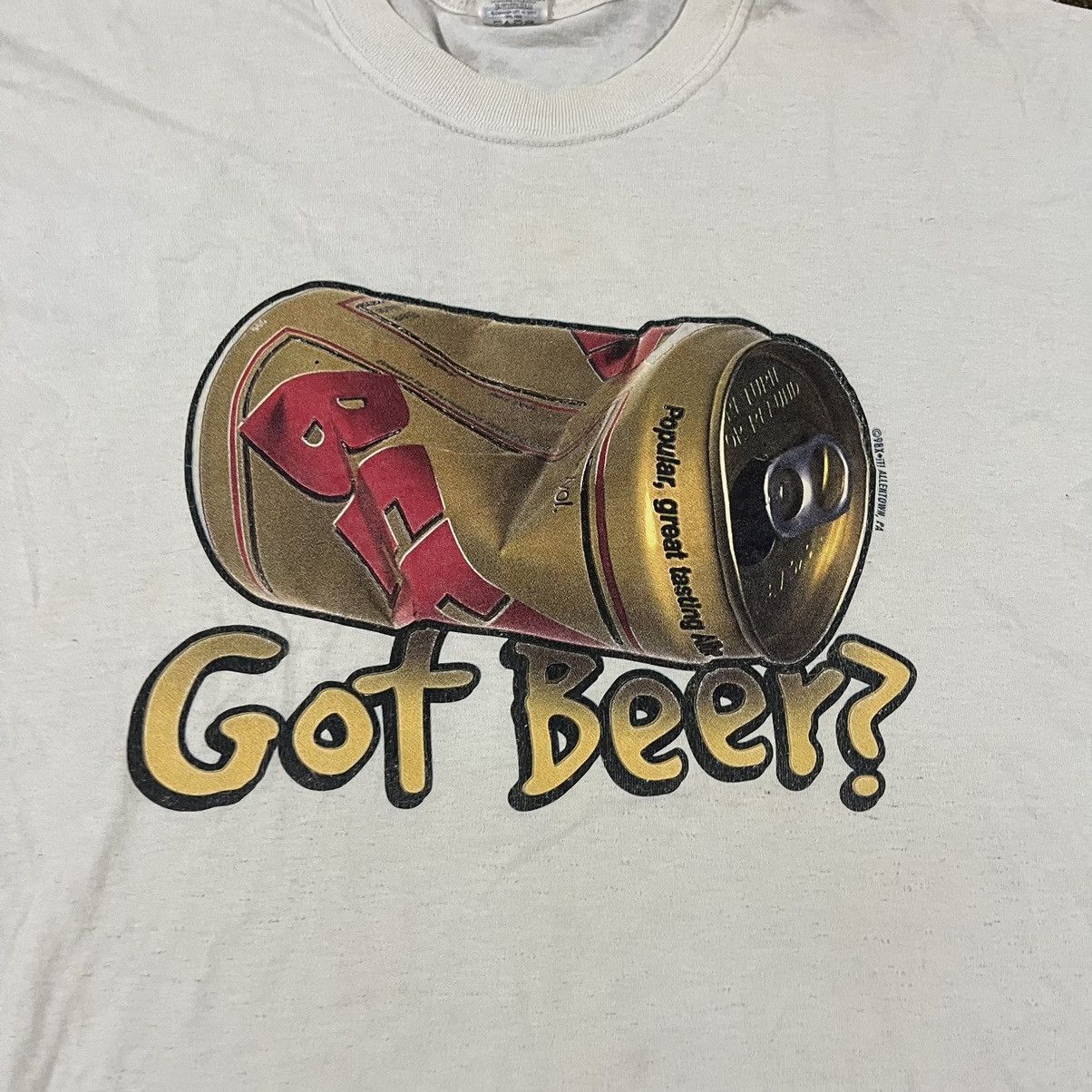 Vintage Crazy Got Beer? Y2K Funny Humor Alcohol Joke Tee Shirt 3XL Size US XXL / EU 58 / 5 - 4 Thumbnail