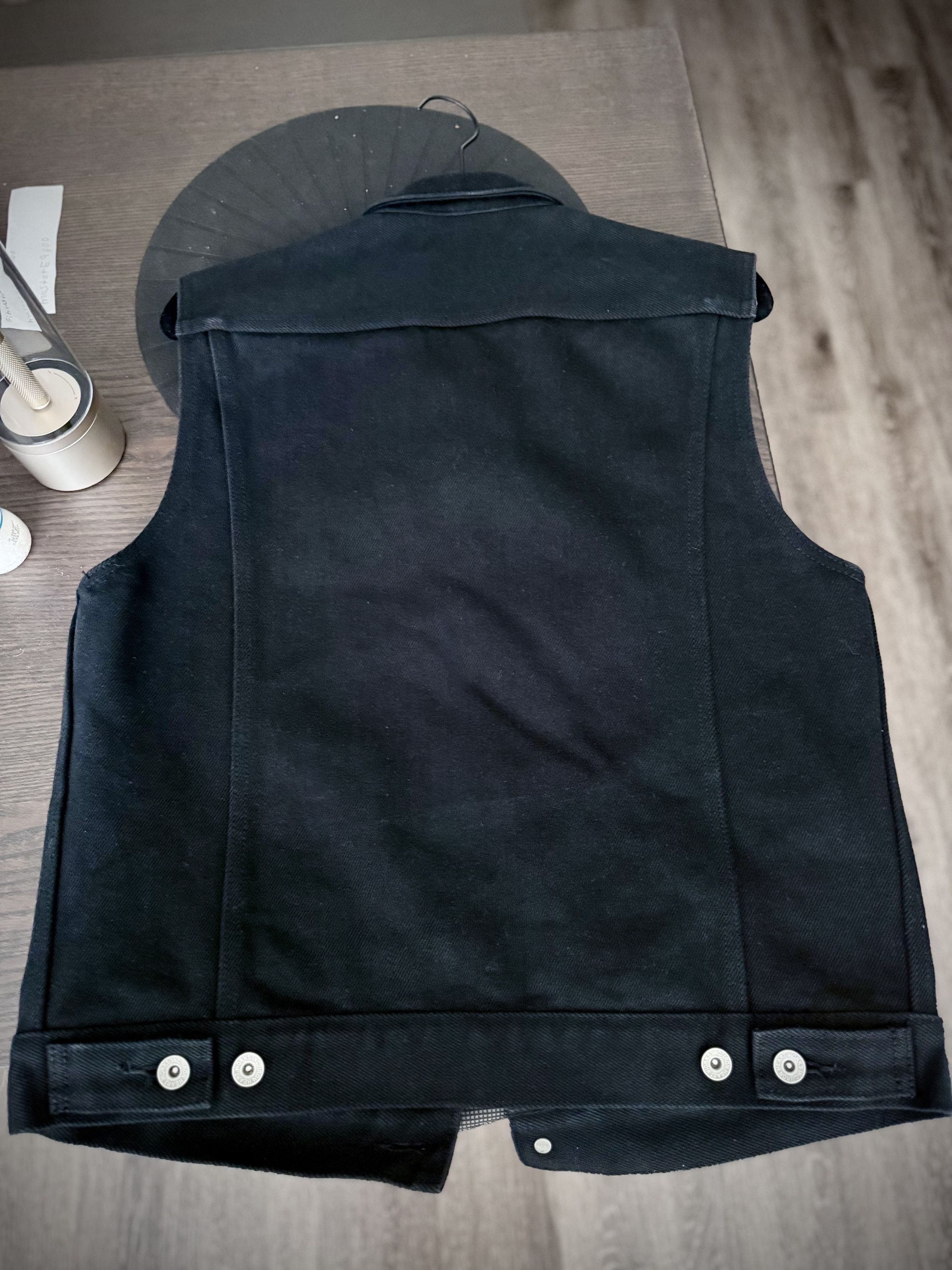 Iron Heart IRON HEART SONNY'S BLACK DENIM VEST Size US XXS / EU 40 - 2 Thumbnail