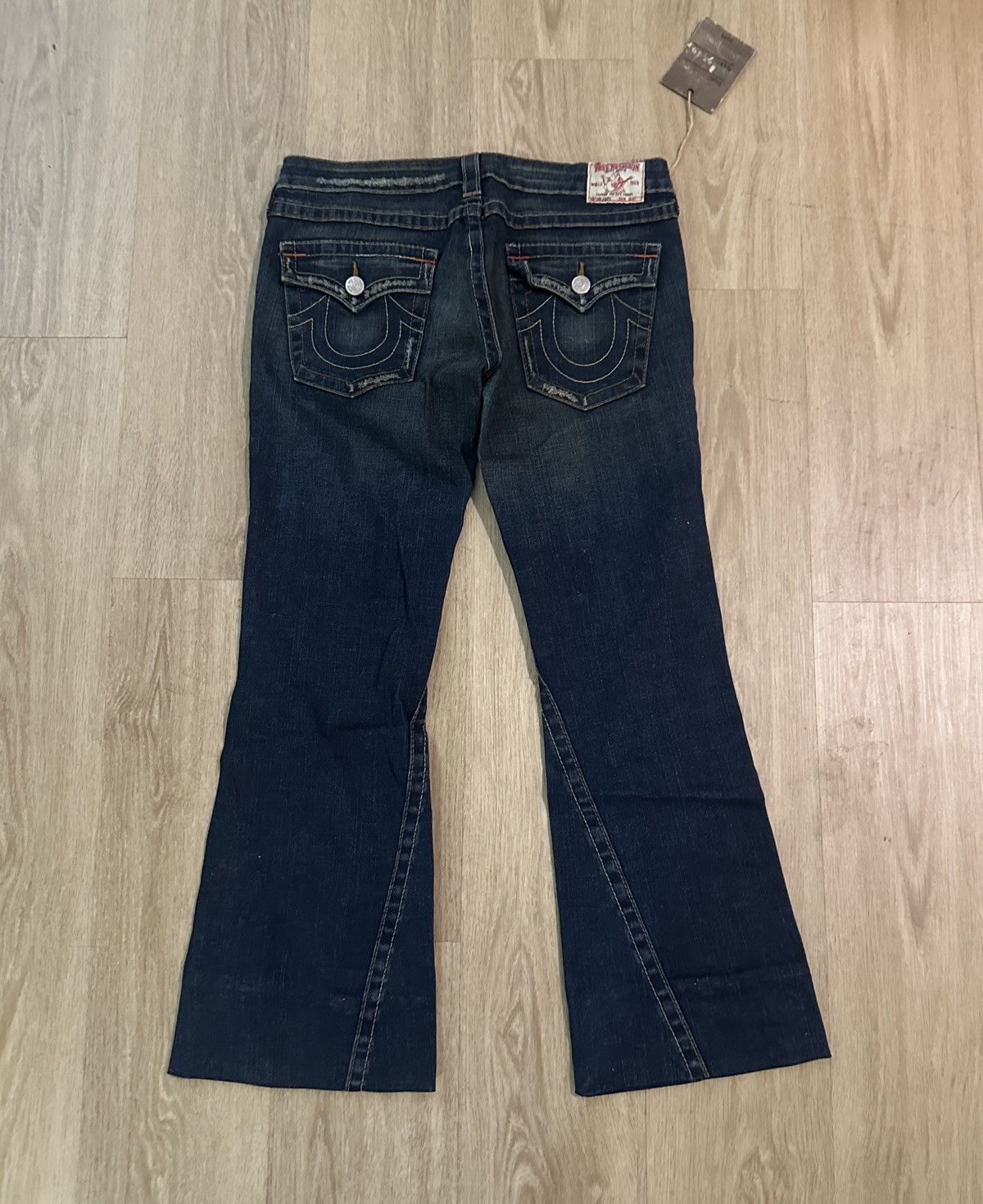 True Religion 2009 NEVER Worn True Religion Flared Blue jeans With tags Size 31" - 2 Thumbnail