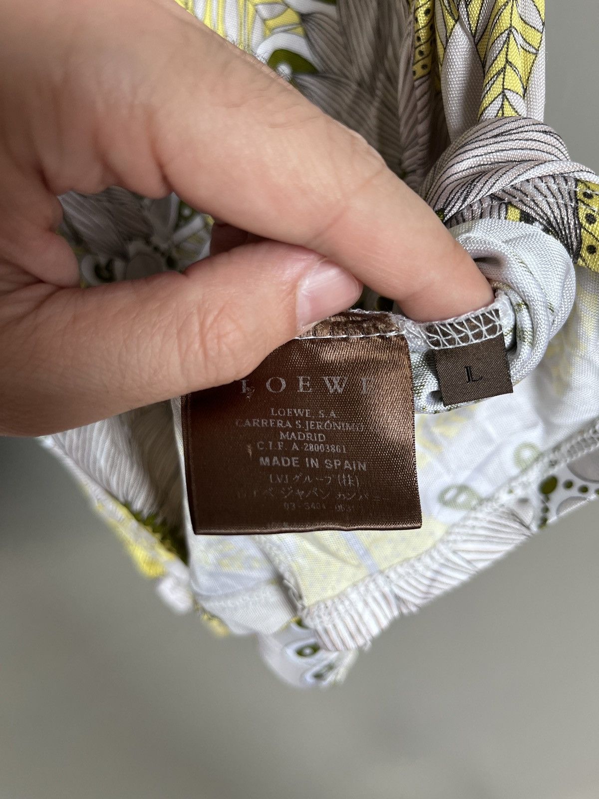 Loewe 90's Loewe Floral Viscose Short Dress Blouse Size L / US 10 / IT 46 - 14 Thumbnail