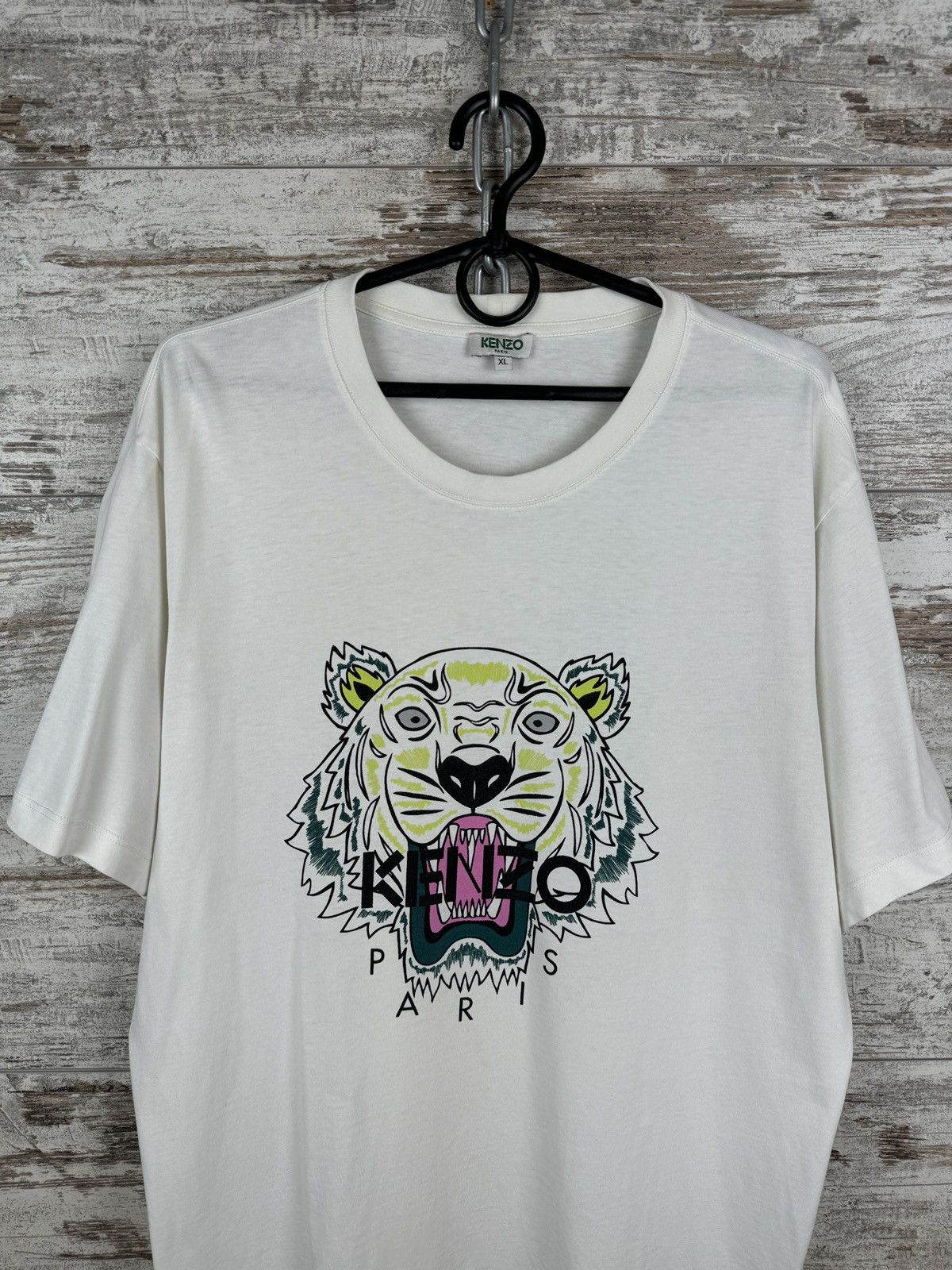 Kenzo × Vintage Mens Vintage Kenzo Paris tiger logo T-shirt tee luxury Size US XL / EU 56 / 4 - 3 Thumbnail