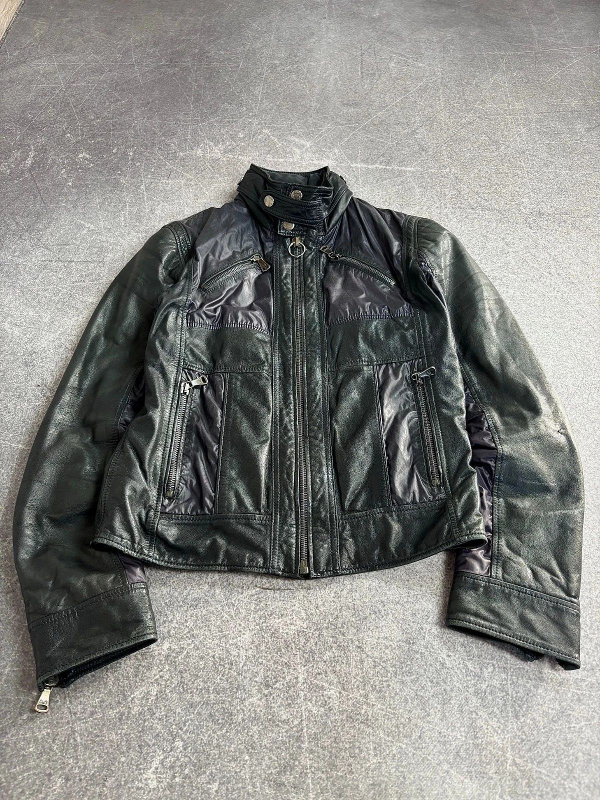 Dolce & Gabbana RRP 1200$ 00S Dolce Gabbana Archive Hybrid Leather Jacket Size US S / EU 44-46 / 1 - 1 Thumbnail