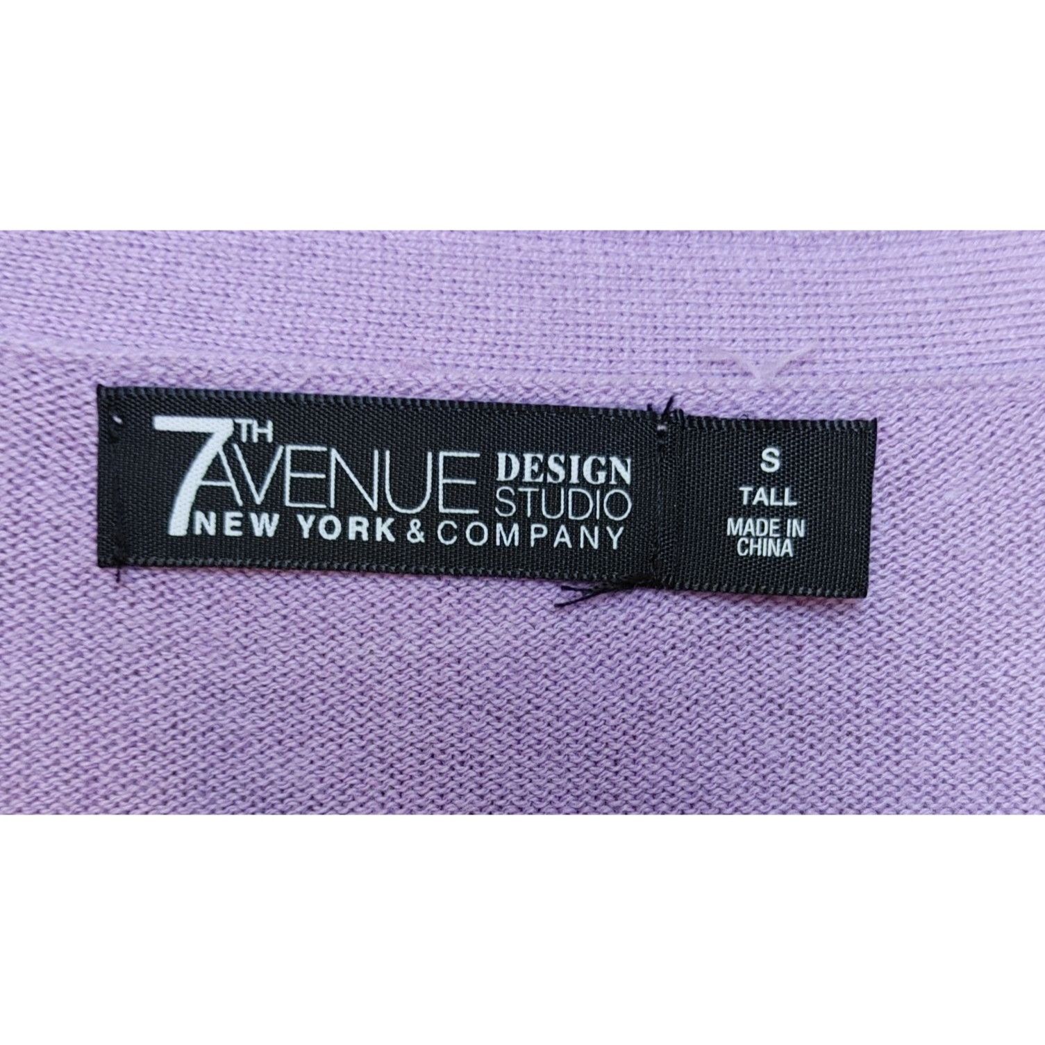 Other New York & Company 7th Avenue Design Studio Purple Button-up Size S / US 4 / IT 40 - 3 Thumbnail