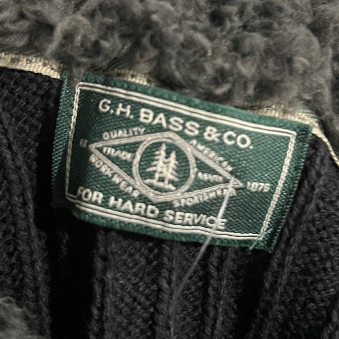 G.H. Bass & Co. Pullover Ribbed Knit Sweater Sherpa Lined Mock Neck Large Size US L / EU 52-54 / 3 - 4 Thumbnail