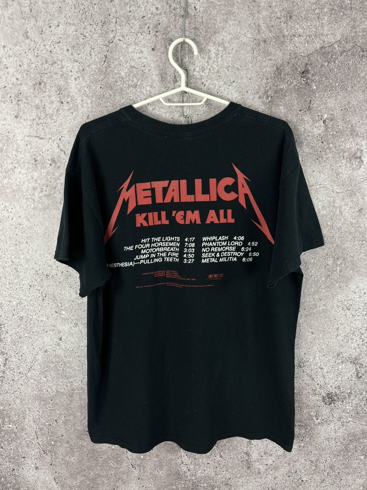 Band Tees Vtg Metallica Band Rock T-Shirt “Kill ‘Em All” Big Logo Sz L Size US L / EU 52-54 / 3 - 6 Thumbnail