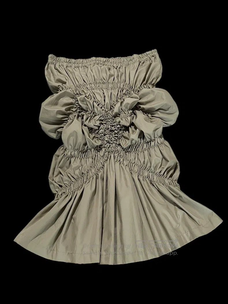 Issey Miyake Issey Miyake Elastic Butterfly Ruffled Midi Skirt Size 25" / US 0 / IT 36 - 2 Thumbnail