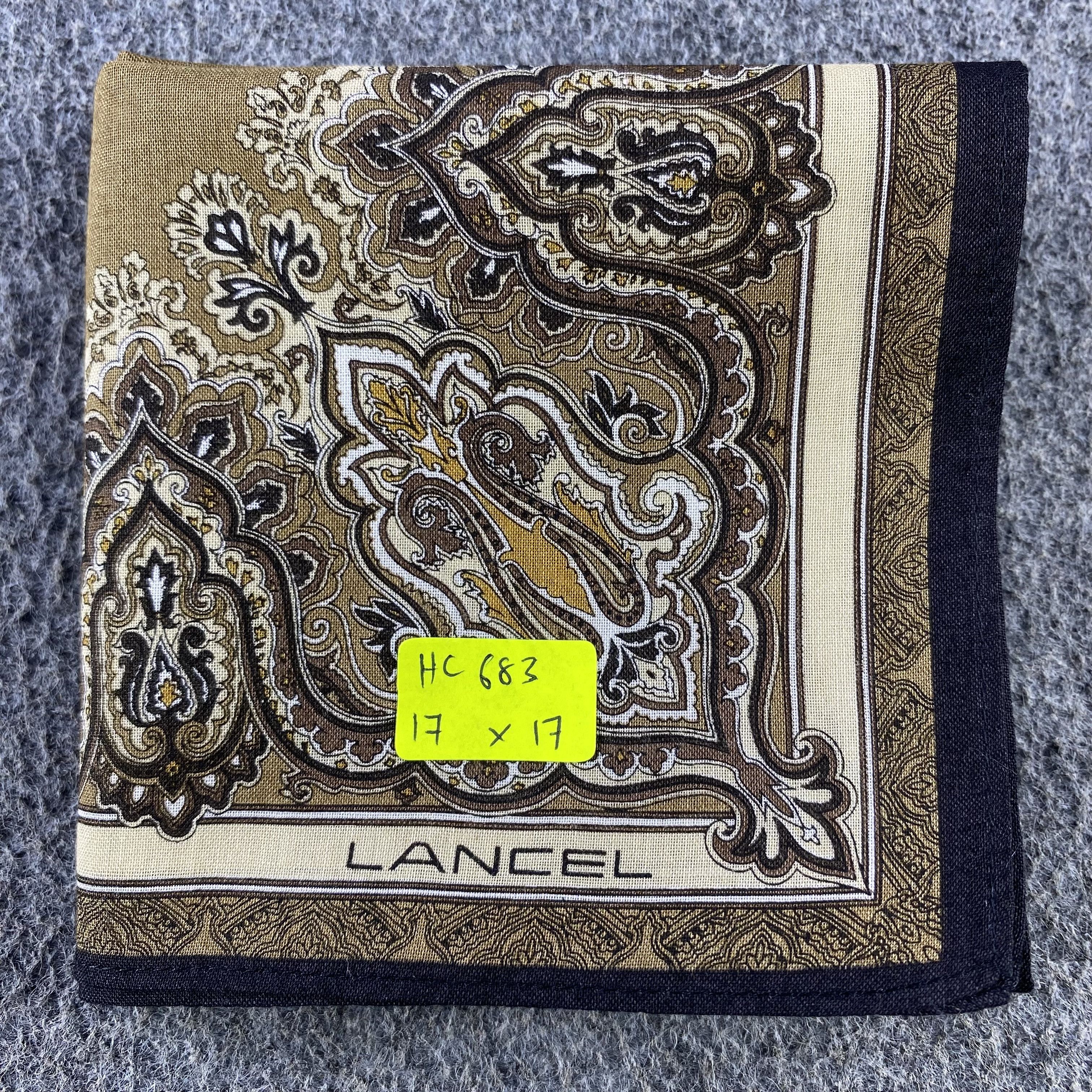 Lancel × Vintage Lancel Handkerchief/Neckerchief/Bandana HC683 Size ONE SIZE - 5 Thumbnail