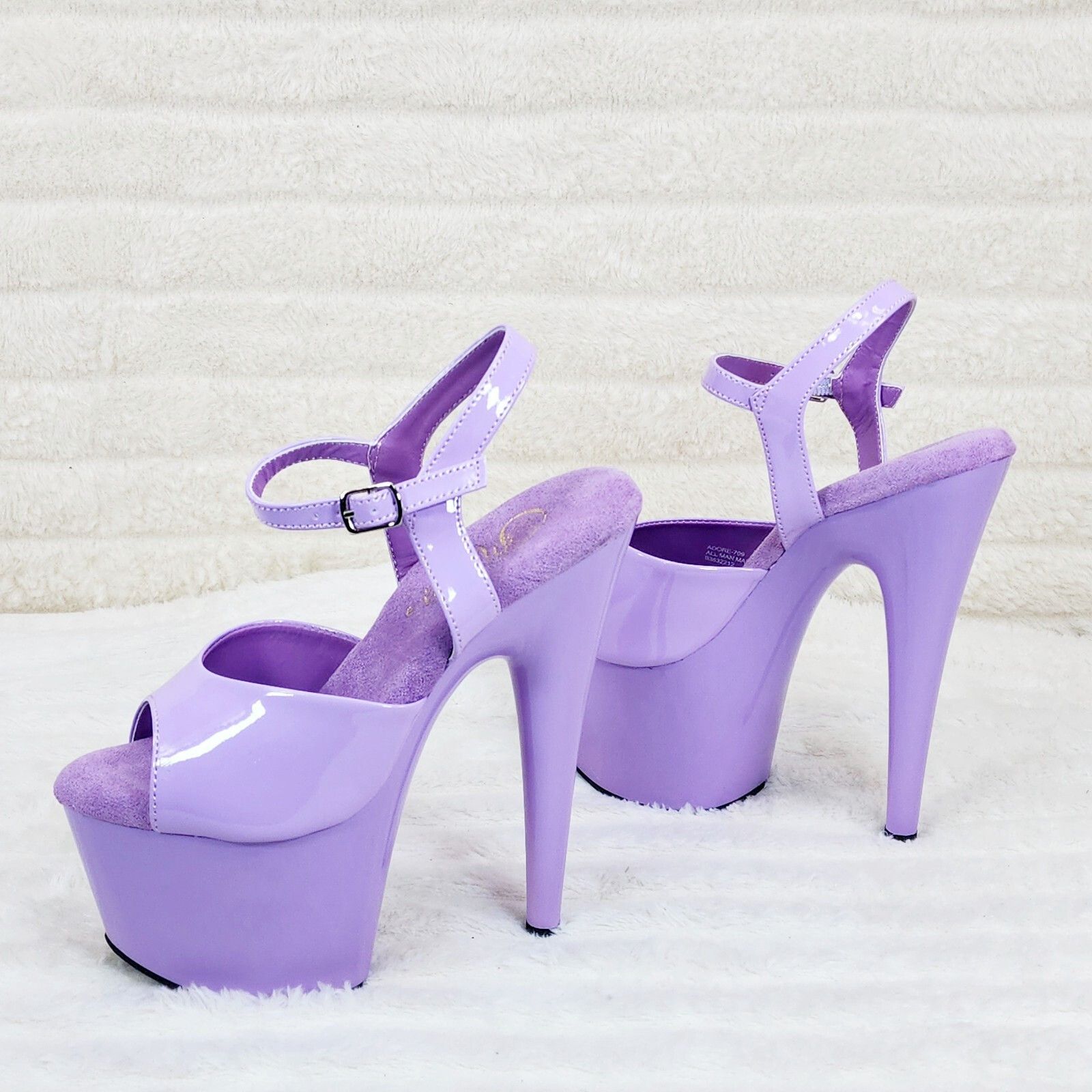 Other Adore 709 Lilac Purple Patent Platform 7" Heels (US Size:7; Size US 7 / IT 37 - 1 Thumbnail