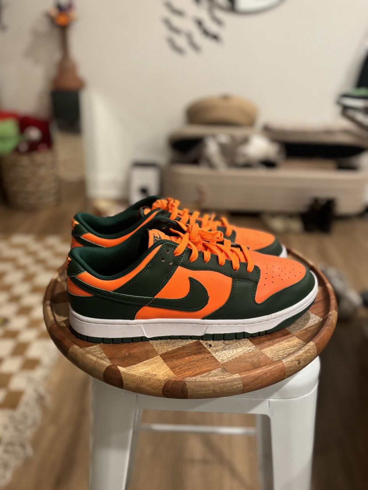 Nike Nike Dunk Low Miami Hurricane Size US 12 / EU 45 - 3 Thumbnail