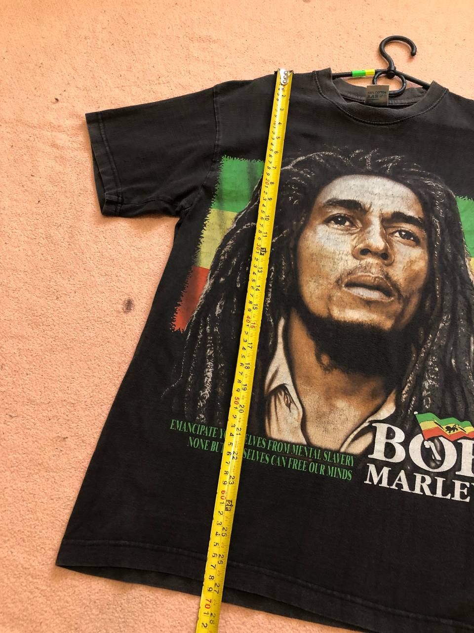 Bob Marley Vintage Men's T-Shirt Bob Marley Big Crazy Print Y2K Size M Size US M / EU 48-50 / 2 - 19 Thumbnail