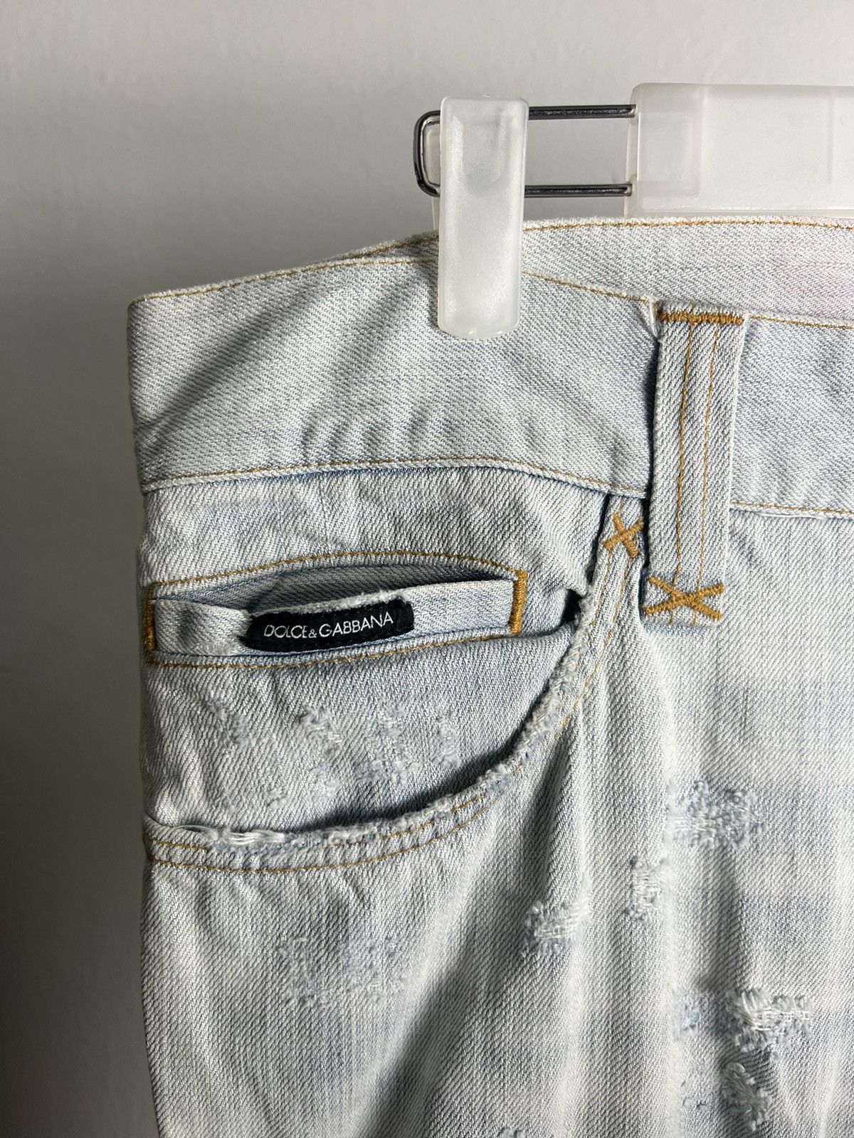 Dolce & Gabbana × Vintage Vintage Distressed Dolce&Gabbana "Love Me" Flower Denim Size US 36 / EU 52 - 3 Thumbnail
