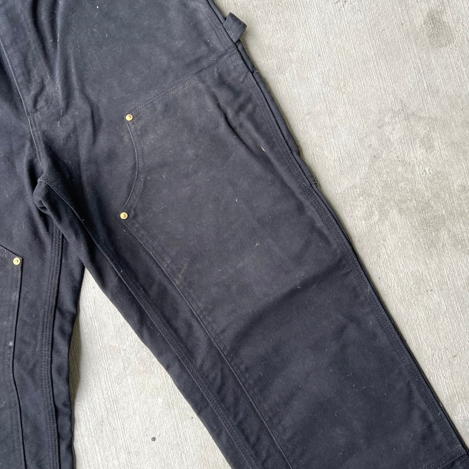 Carhartt × Vintage Carhartt black double knee work wear carpenter pants Size US 31 - 8 Thumbnail