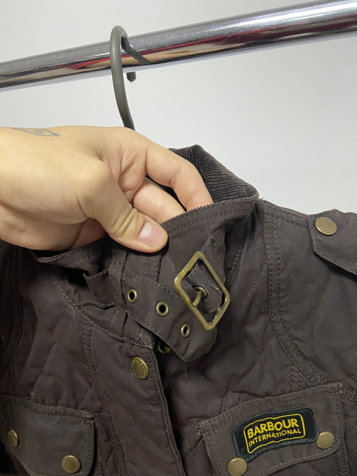Barbour × Vintage Barbour Jacket waxed small Logo Vintage Avant Garde waxed Size M / US 6-8 / IT 42-44 - 8 Thumbnail