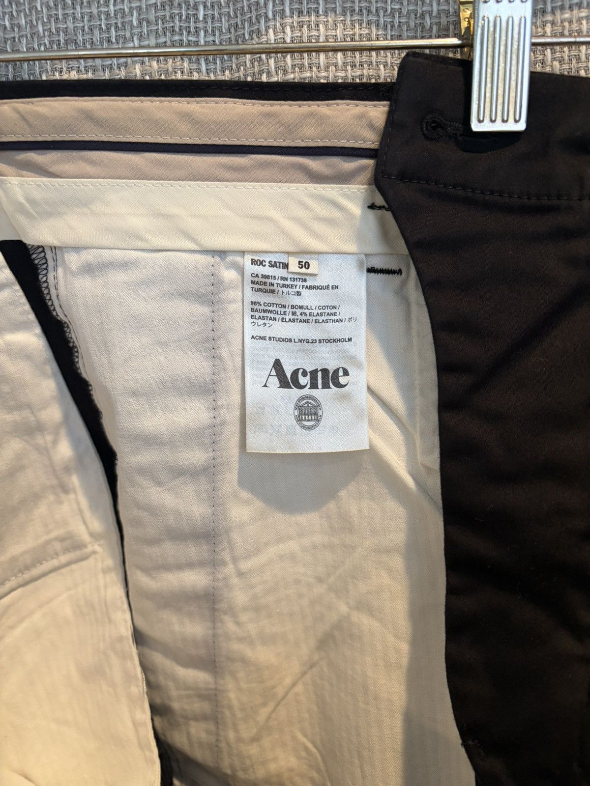 Acne Studios Acne Studios Roc Satin SS13 Black Pants Size US 32 / EU 48 - 4 Thumbnail