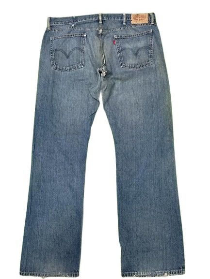 Levi's × Vintage VINTAGE LEVIS 514 DISTRESSED SLIM STRAIGHT STYLE Size US 40 / EU 56 - 3 Thumbnail