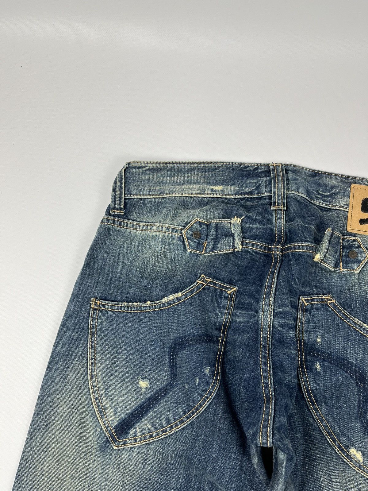 Other Jeans Dirty Pants faded crash denim thrashed y2k distressed Size US 32 / EU 48 - 14 Thumbnail