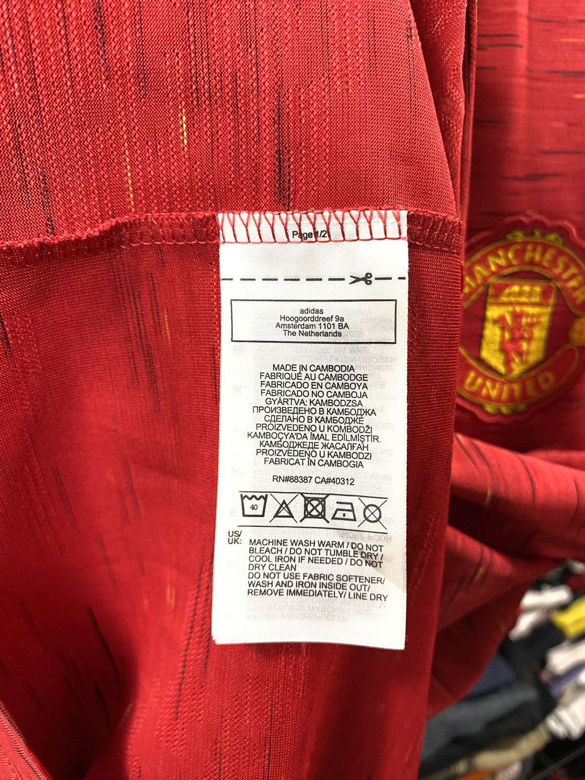 Adidas 2020-21 Adidas Manchester United Soccer Jersey T Shirt Size US M / EU 48-50 / 2 - 11 Thumbnail