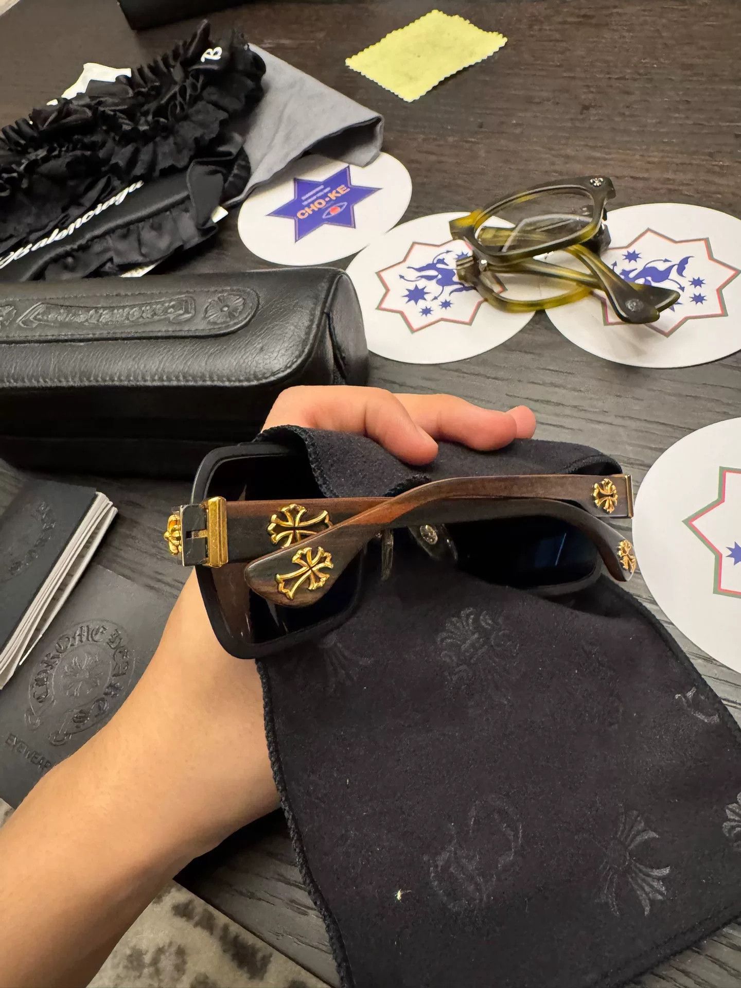 Chrome Hearts Chrome Hearts Hummer 24k Gold Sunglasses Size ONE SIZE - 1 Thumbnail