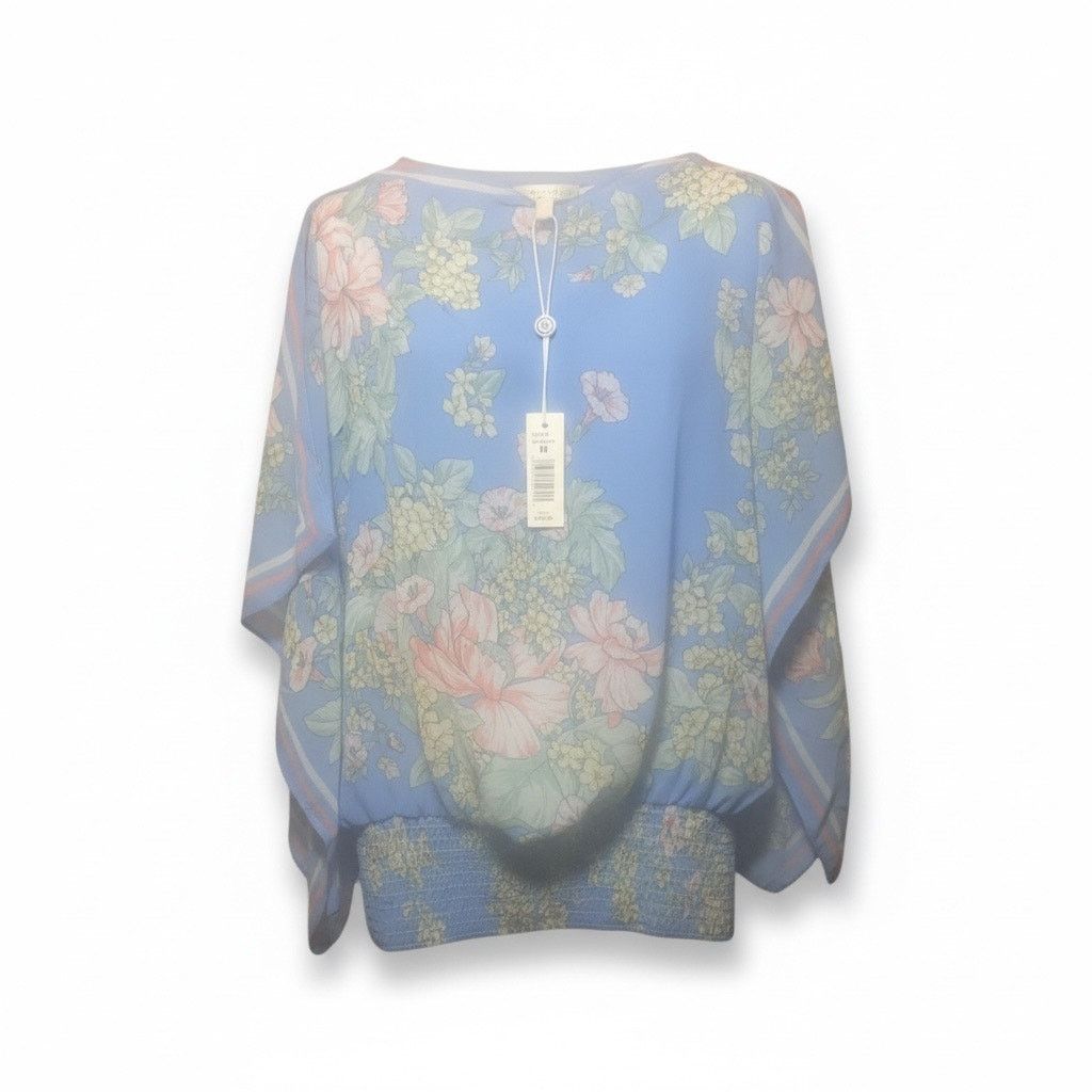 Other Max Studio Blue Floral Handerchief Blouse Size M NWT Size M / US 6-8 / IT 42-44 - 11 Thumbnail