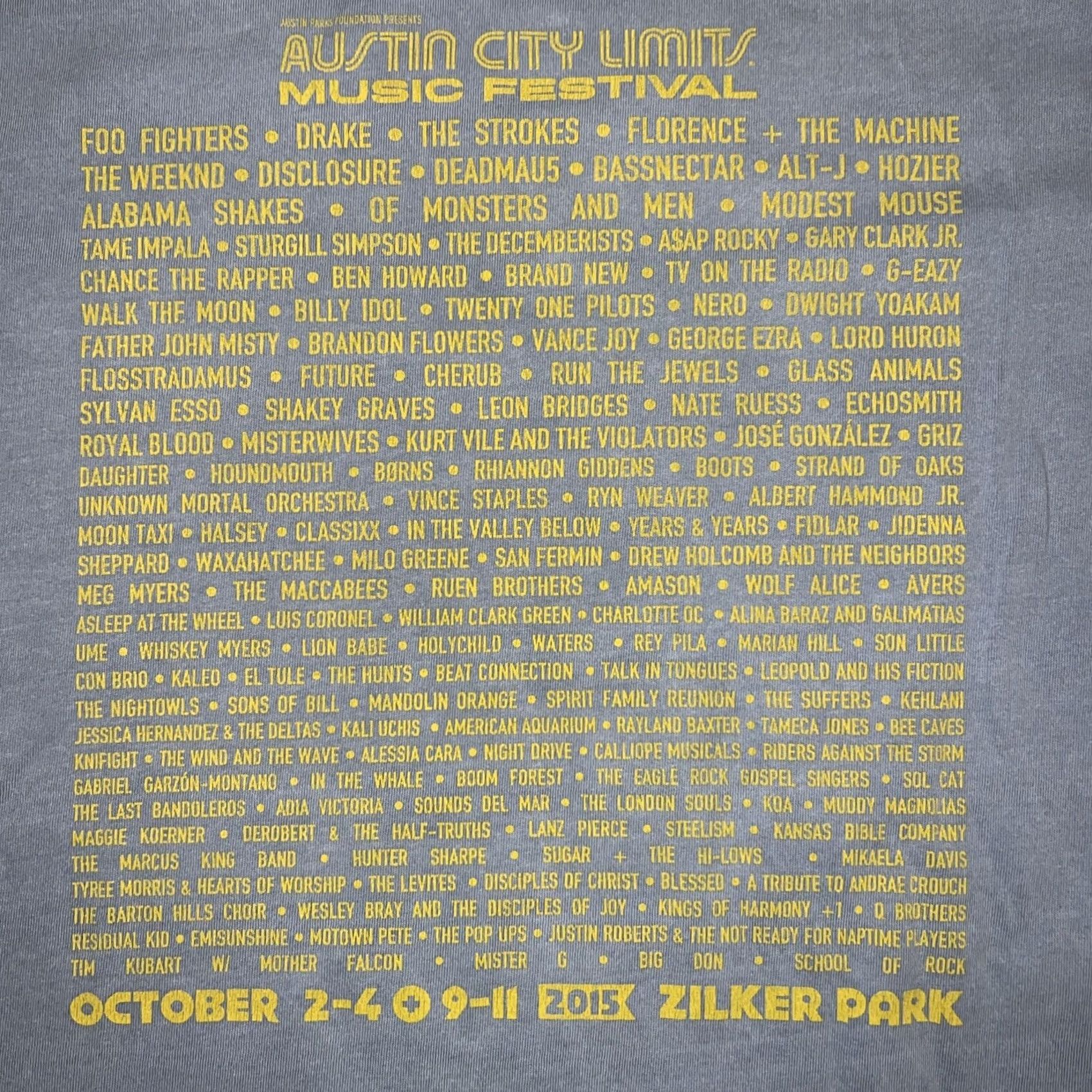 Vintage VINTAGE Authentic Pigment ACL Austin City Limits Music Festival Shirt Women’s Small Green Graphic Western 2015 Decade 2015 Womens Small Shirt Size S / US 4 / IT 40 - 4 Thumbnail
