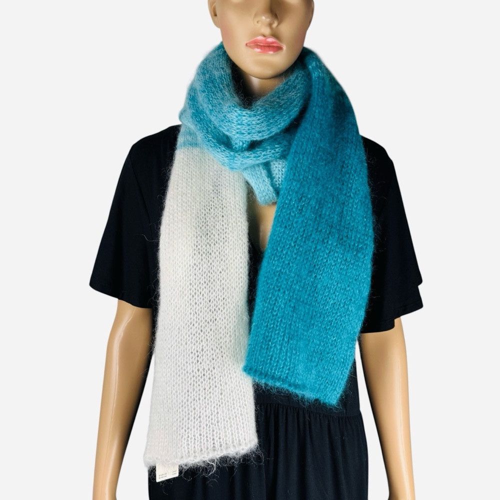Anthropologie NWT New Anthropologie Wool Lightweight Stripe Scarf Made In Size ONE SIZE - 9 Thumbnail