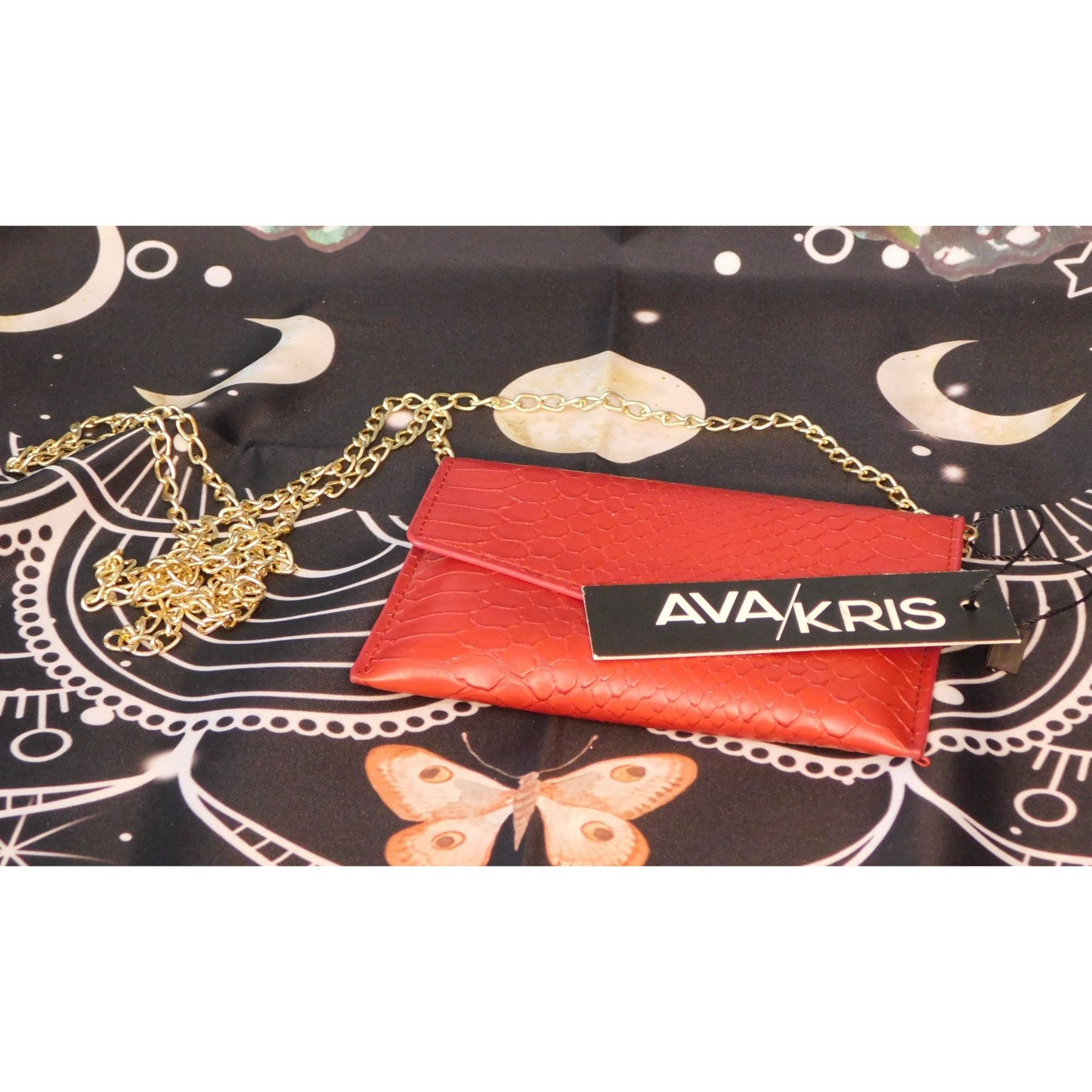 Other Ava/Kris Tiny Red Faux Snake Skin Crossbody Bag NWT Size ONE SIZE - 1 Thumbnail