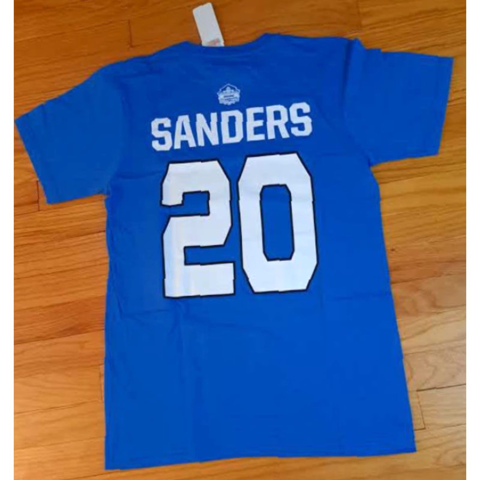 NFL VINTAGE NFL T-Shirt Detroit Lions Barry Sanders Hall of Fame Medium NWT Printed Blue Short Sleeve Unisex Adults M Mens Size US M / EU 48-50 / 2 - 5 Thumbnail