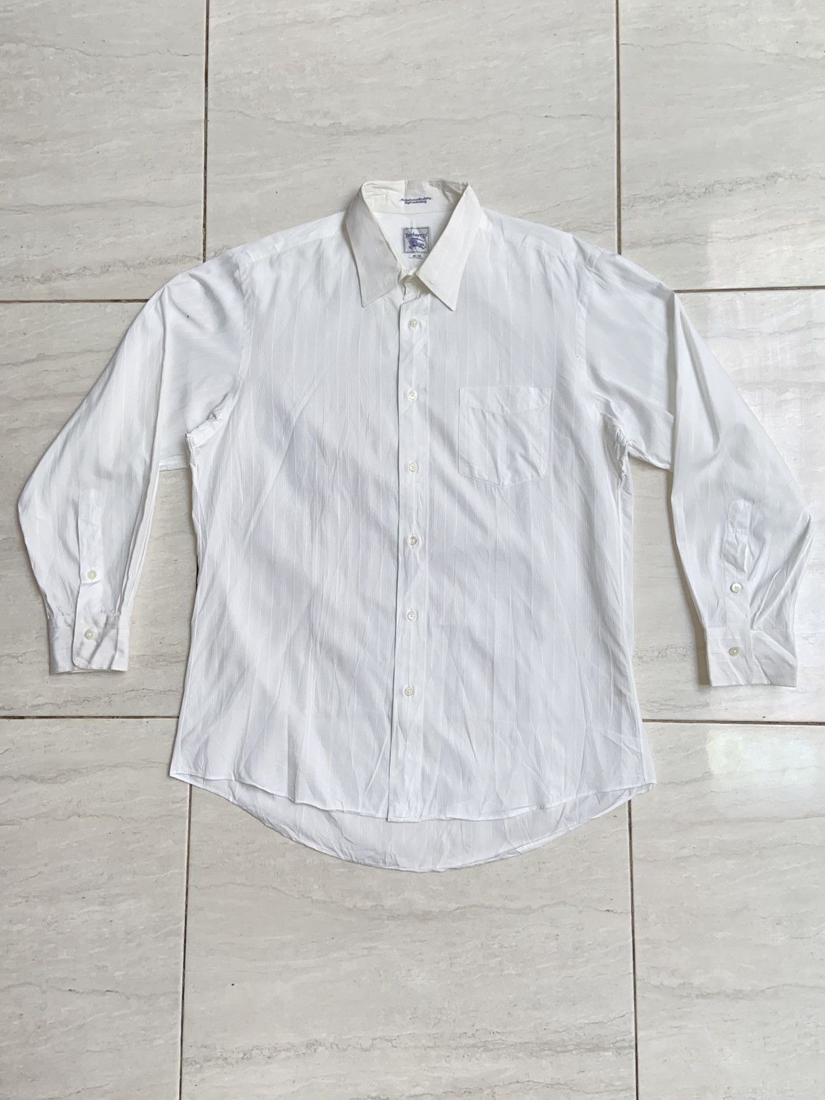 Burberry BURBERRYS White Shirt Size US M / EU 48-50 / 2 - 1 Thumbnail