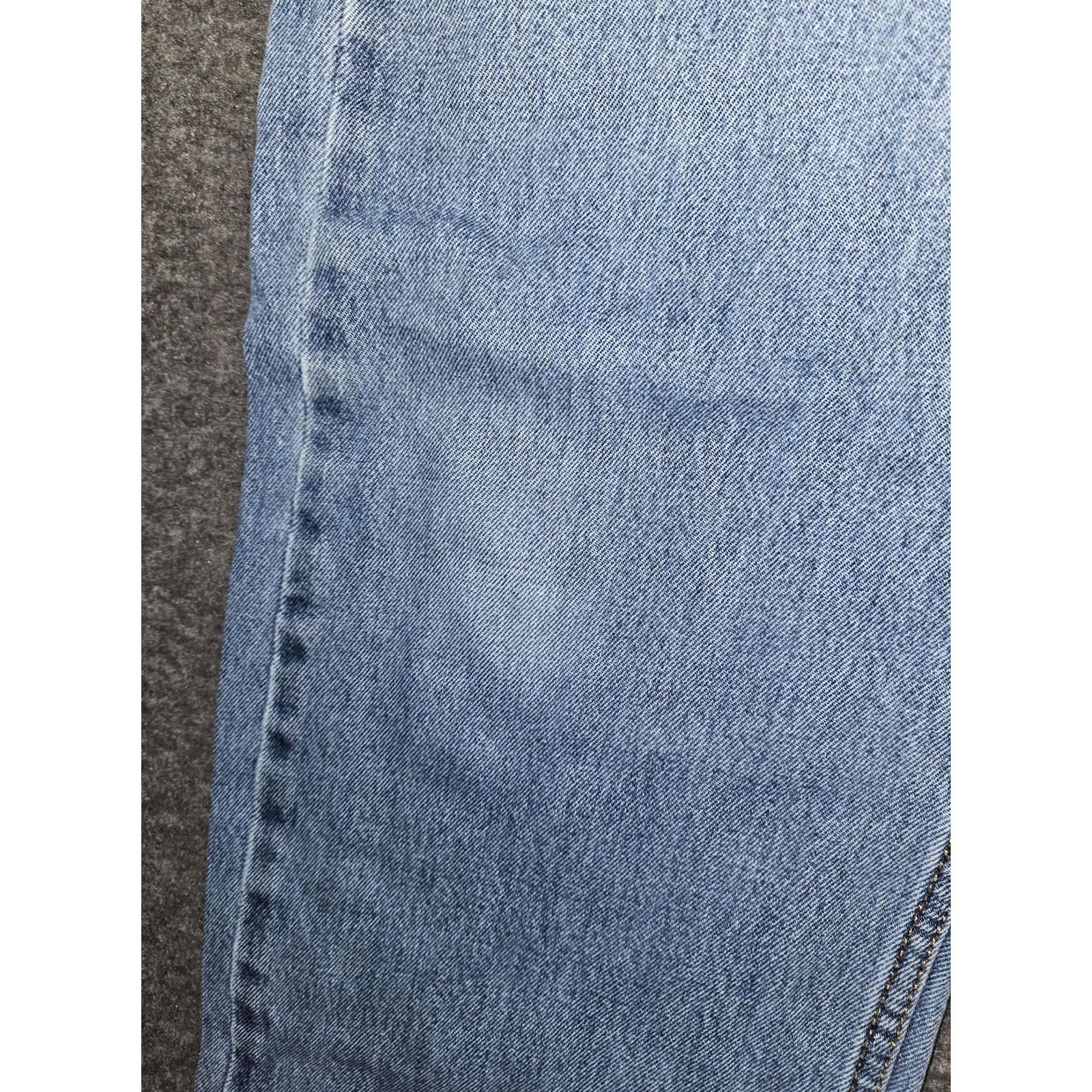 Levi's Levis 505 Jeans Mens 38x34 Blue Denim Straight Distressed Vintage Style Grunge 90s Jeans Mens Size US 38 / EU 54 - 7 Thumbnail