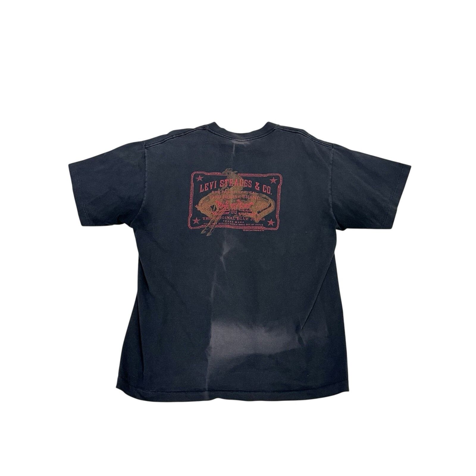 Levi's Vintage Single Stitch Levi Strauss Cowboy Tshirt XL 1990s Size US XL / EU 56 / 4 - 3 Thumbnail