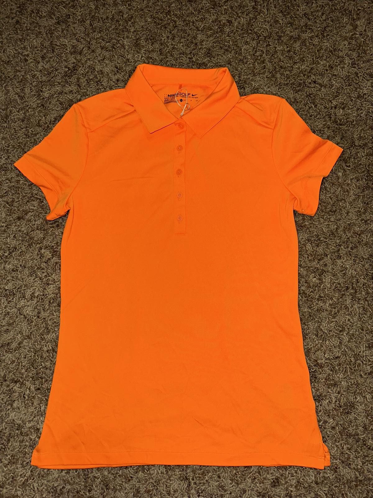 Nike Nike Women's Dri-Fit Victory Orange Golf Polo Sample Size S / US 4 / IT 40 - 1 Thumbnail