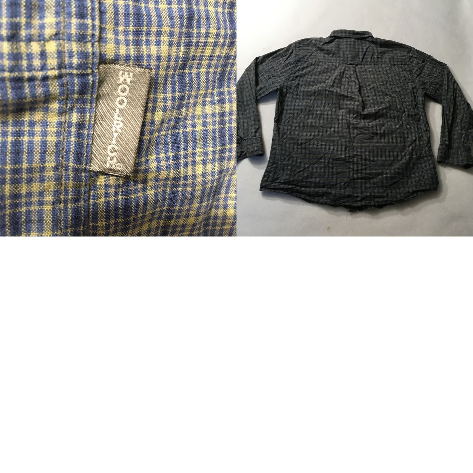 Vintage Woolrich Shirt Mens Large Green/Blue Plaid Button Down Long Sleeve CHECK Size US L / EU 52-54 / 3 - 8 Thumbnail