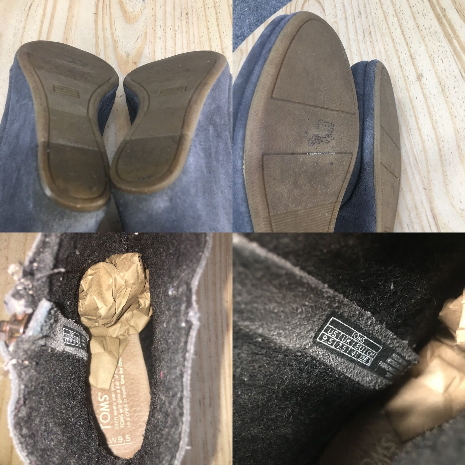 Toms TOMS Boots Womens 9.5 Desert Gray Round Toe Casual Comfort Wedge Heels Ankle Top Mens Womens Size L / US 10 / IT 46 - 9 Thumbnail