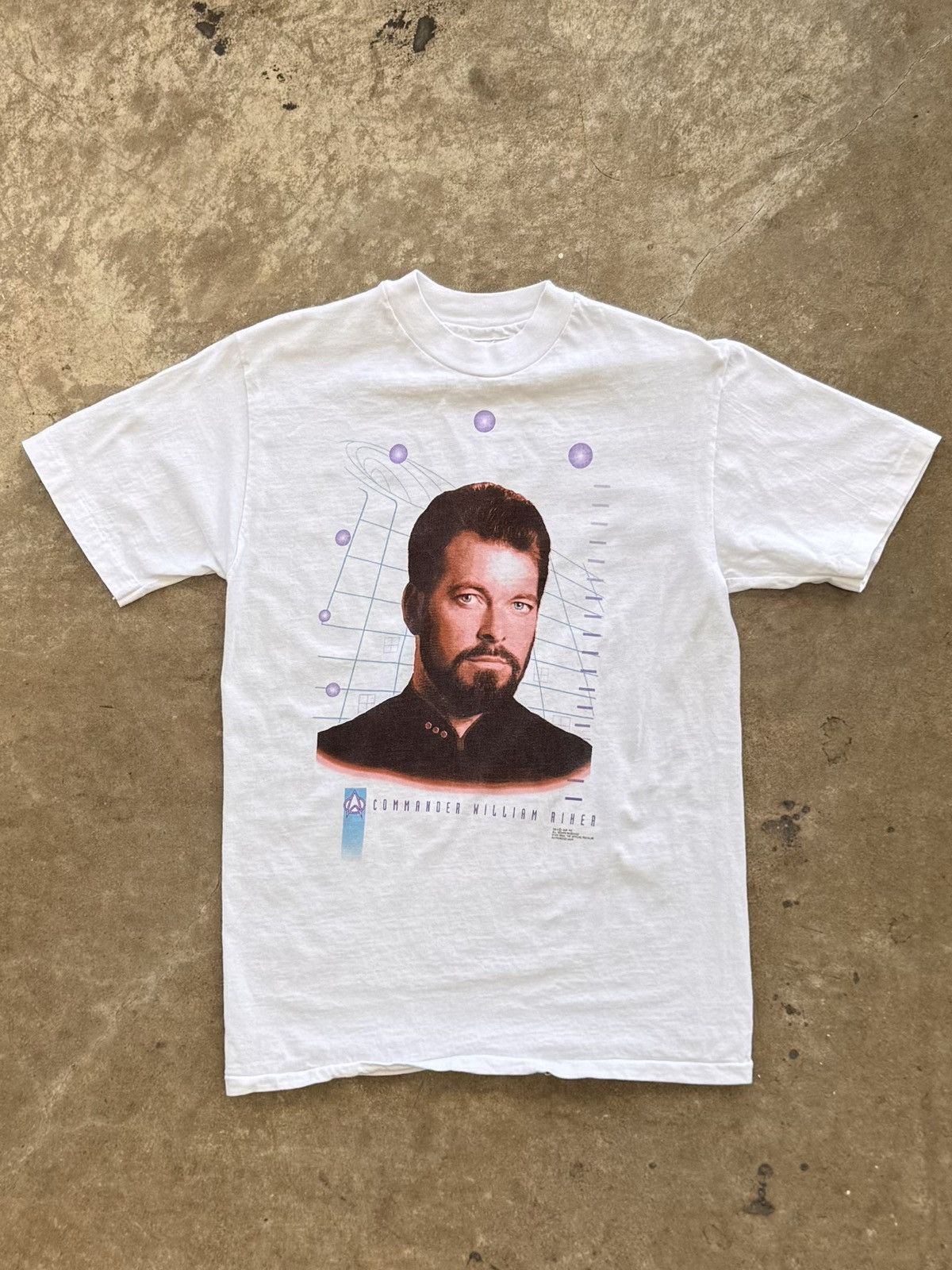 Vintage Vintage 90’s Star Trek Commander Willam Riher SS Tee Small Size US S / EU 44-46 / 1 - 2 Thumbnail