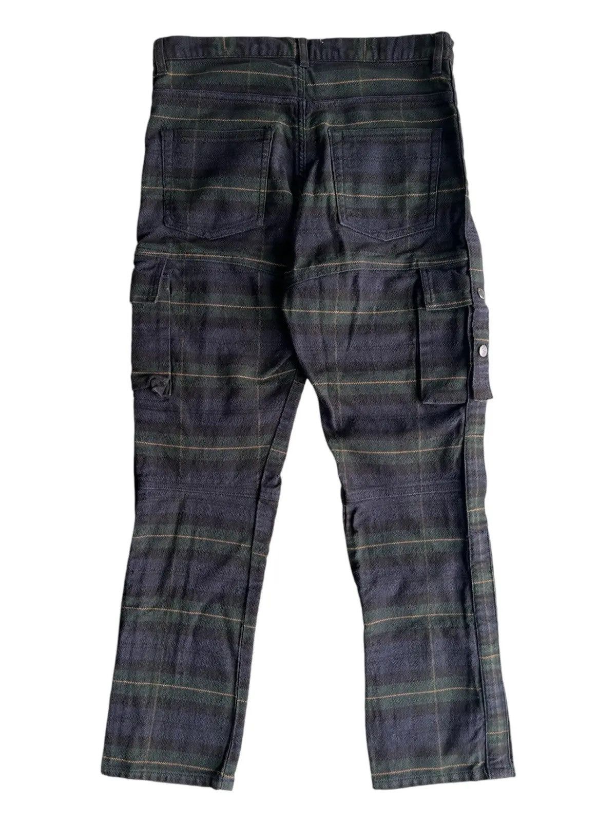 Final Home Tsumura FH Plaid Cargo Survival Pocket Parachute Jeans Pants Size US 30 / EU 46 - 3 Thumbnail