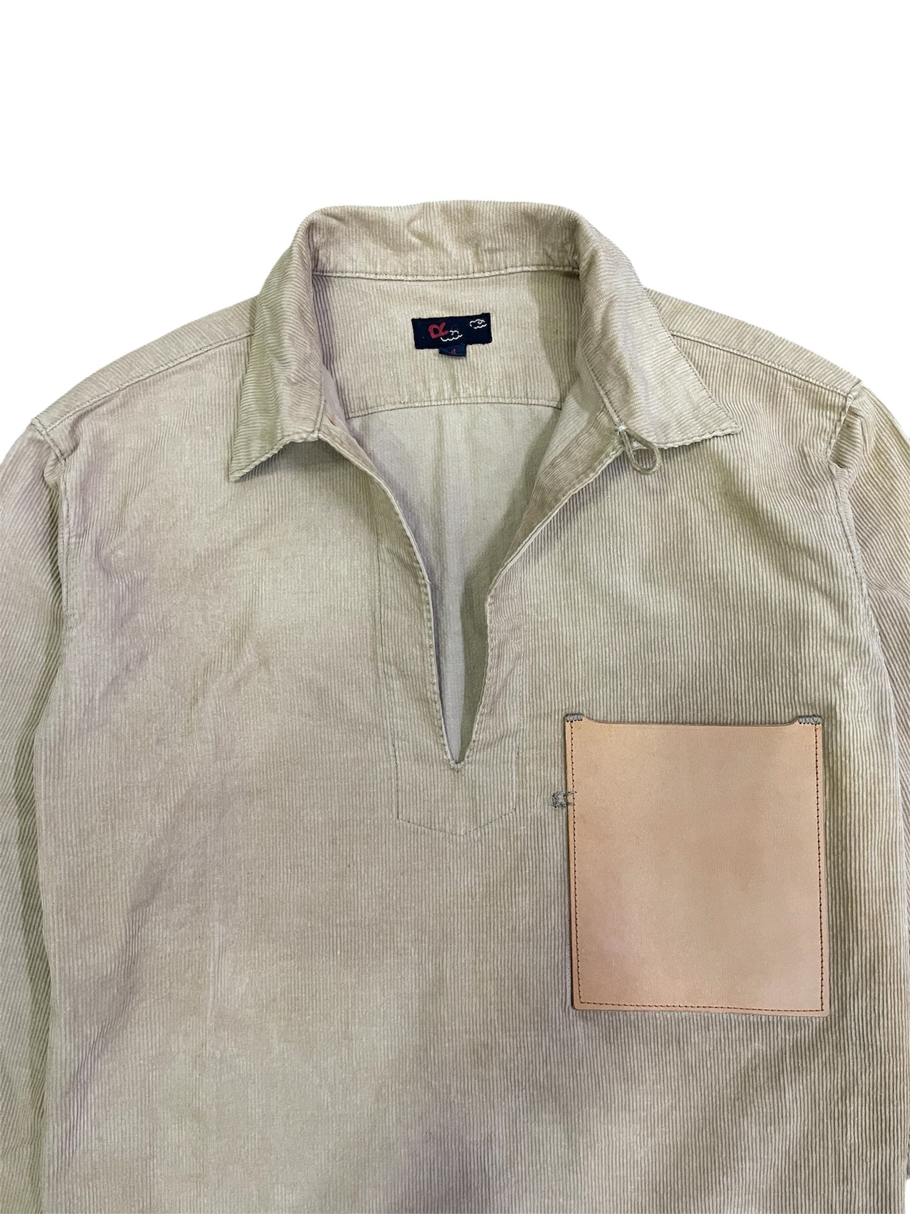 45rpm Long Sleeve Quodroy Beige 45RPM Single Button Leather Pocket Size US XL / EU 56 / 4 - 1 Thumbnail