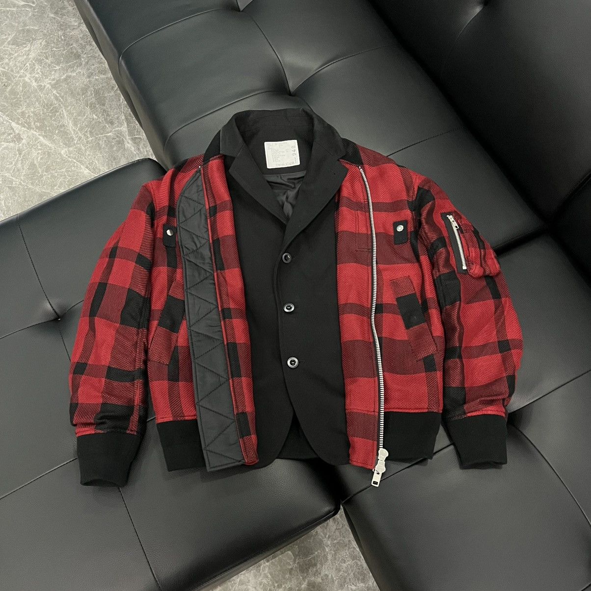 Sacai Sacai SS16 Runway Hybrid Blazer Bomber Jacket Size US S / EU 44-46 / 1 - 6 Thumbnail
