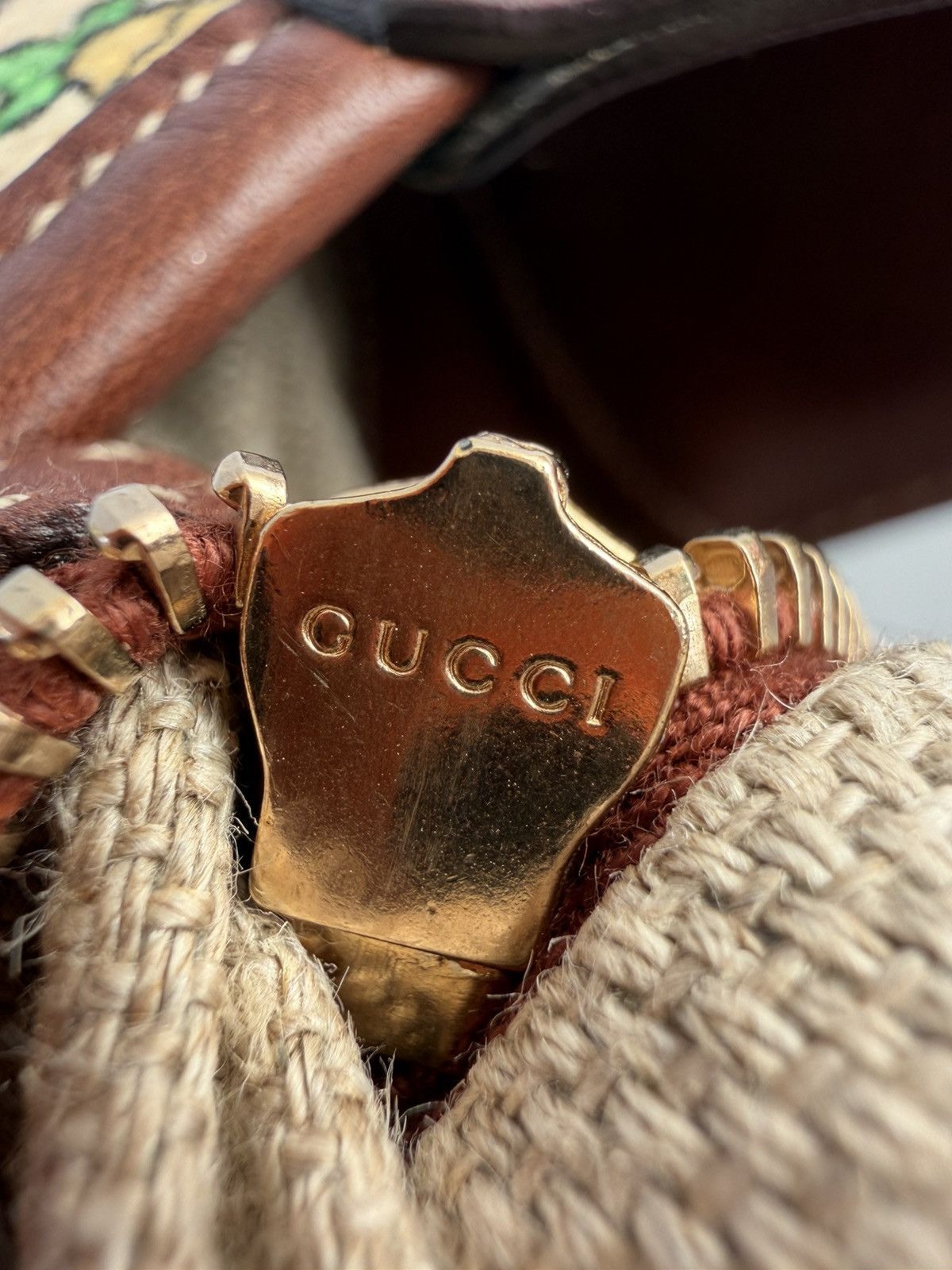 Gucci Gucci Jackie Pineapple Printed Canvas Hobo Bag Size ONE SIZE - 14 Thumbnail