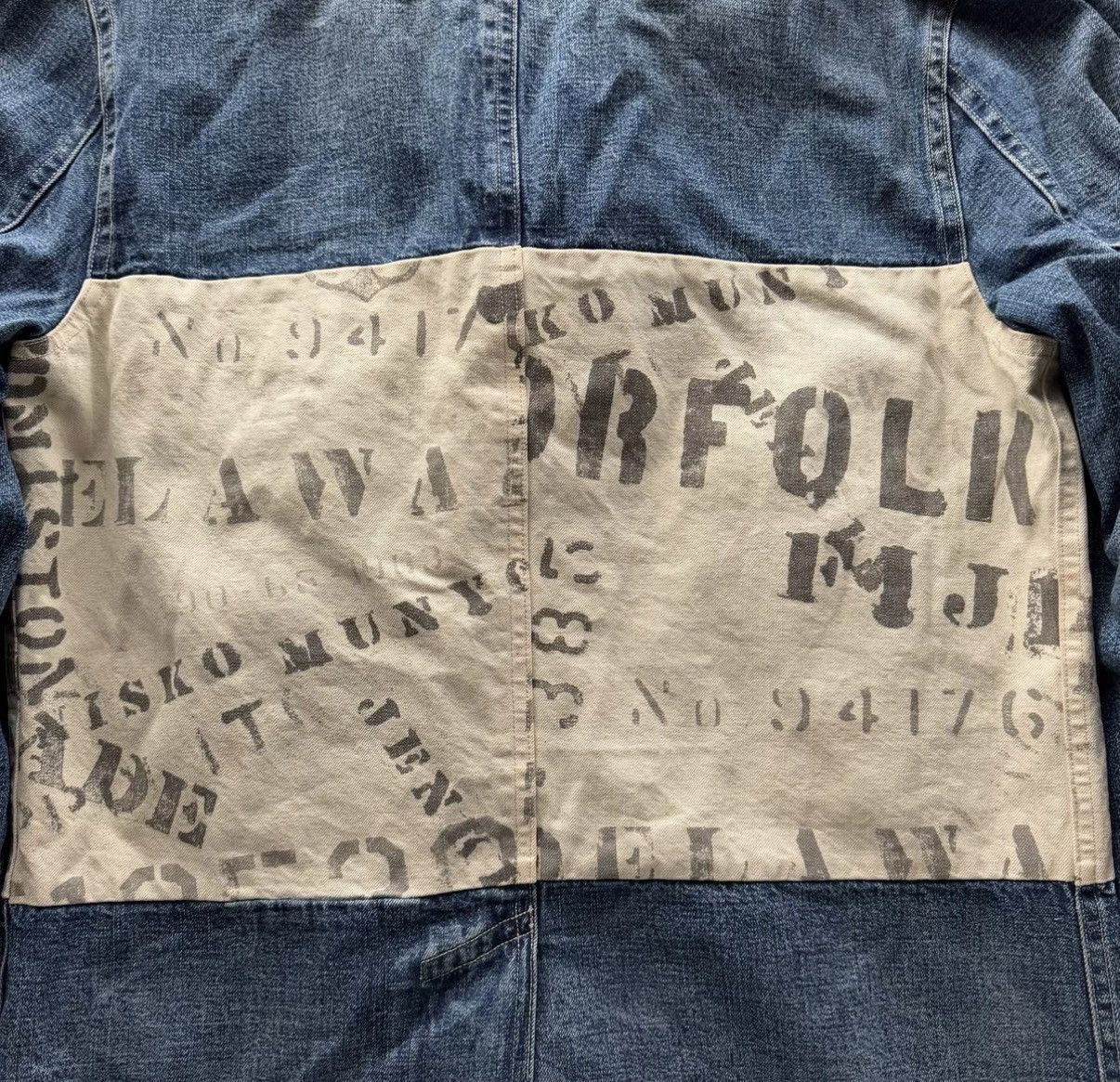 RRL Ralph Lauren RRL Ralph Lauren Double RL Denim Canvas 740 Navy Peacoat K22 Size US S / EU 44-46 / 1 - 9 Thumbnail