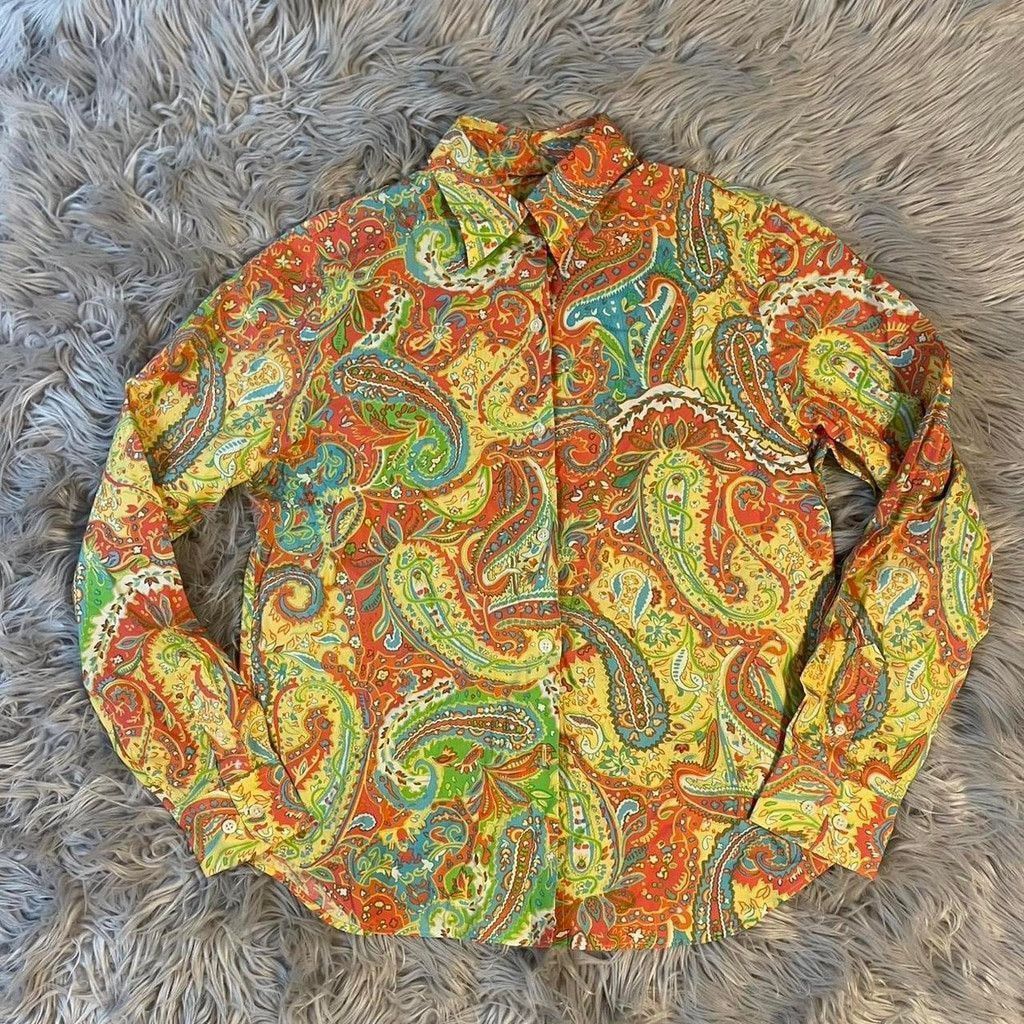 Ralph Lauren Lauren Ralph Lauren 90s womens colorful paisley size S Size 3XL / US 20-22 - 1 Thumbnail