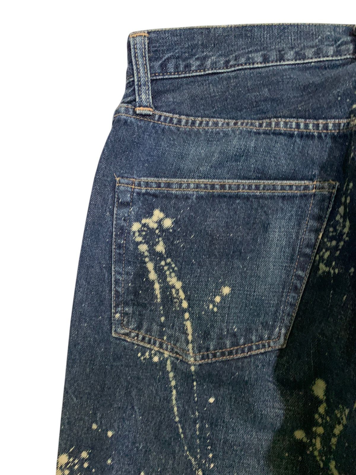 Kapital JOHNBULL BUTTON FLY SELVEDGE DISTRESSED DENIM Size US 28 / EU 44 - 10 Thumbnail