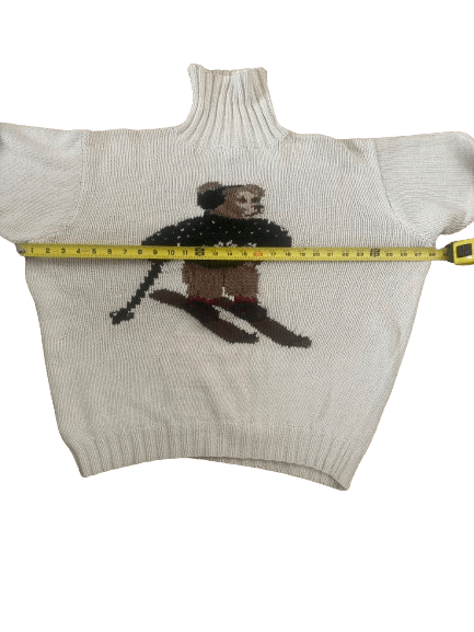 Polo Ralph Lauren Vintage POLO Ralph Lauren Wooden Ski Bear Knit Sweater xl Size US XL / EU 56 / 4 - 15 Thumbnail