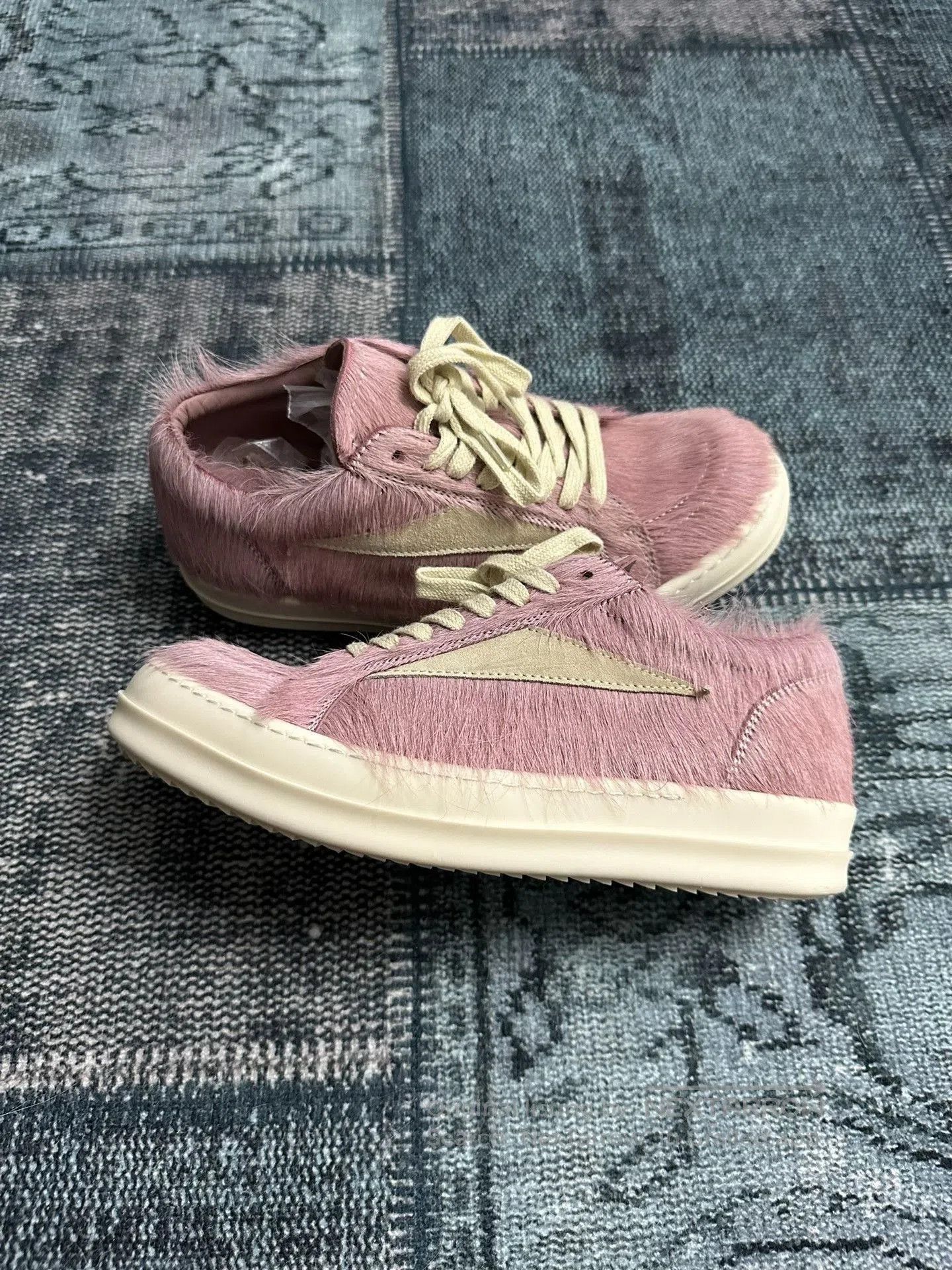 Rick Owens Pink Horsehair Shoes.